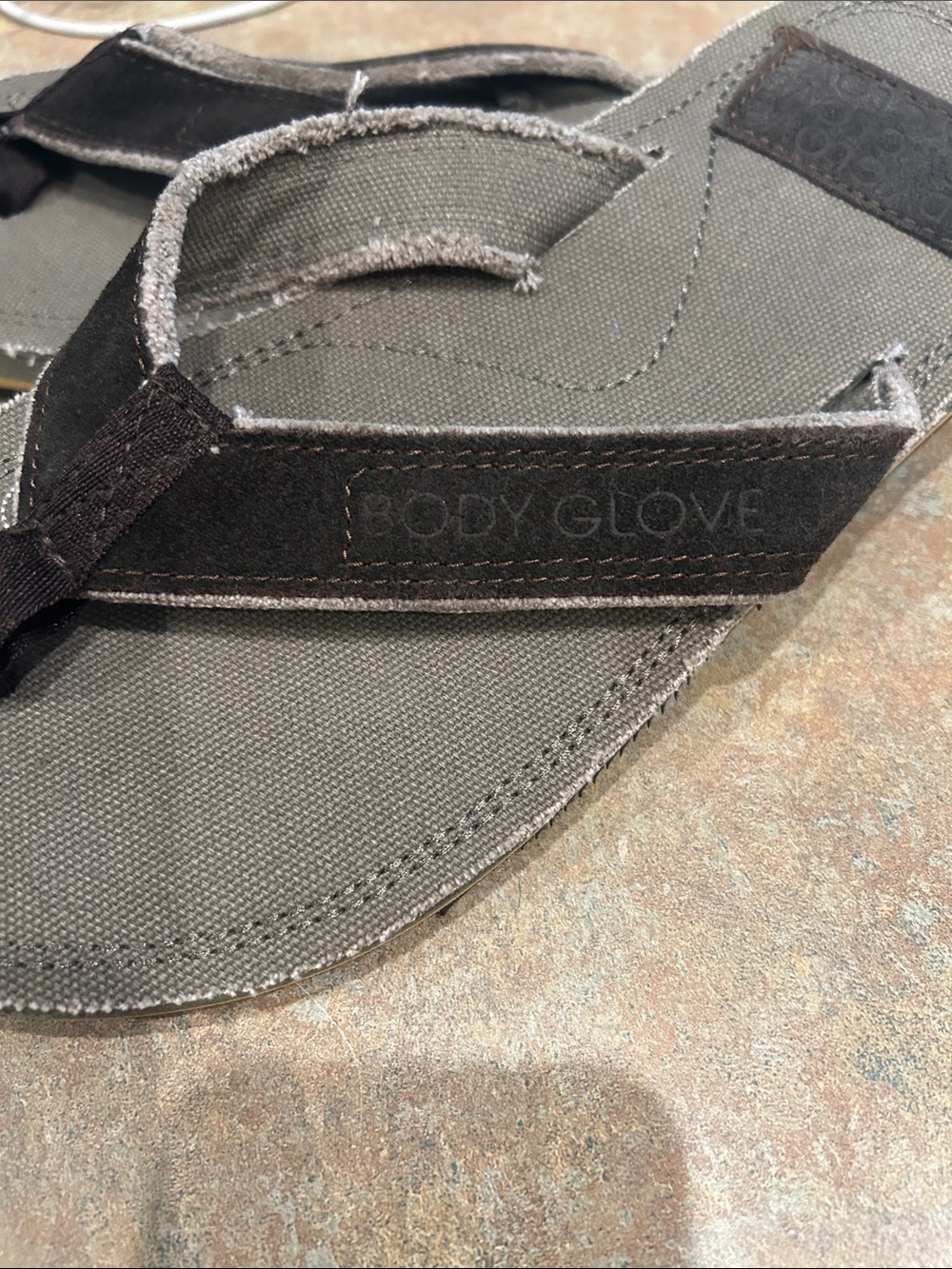 Body Glove Dark Brown and tan Flip Flop - Picture 6 of 8